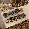 Pegatinas de Transferencia para Uñas Nuevo Otoño e Invierno Estampado de Leopardo Maillard Popular en Internet Elegante Dulce Fresco Sexy Papel de Transferencia Herramientas para Uñas