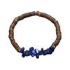 Pulsera popular transfronteriza europea y americana de grava natural y concha de coco para mujer, estilo bohemio retro, pulsera de cuentas de piedra original, nueva