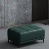 Sofá de cuero nórdico resistente a los arañazos, taburete, reposapiés, sala de estar, simple para el hogar, entrada, banco para cambiar zapatos, banco largo, taburete para pie de cama, cuero
