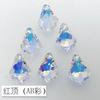 Nuevos pendientes de hoja de arce de cristal de imitación Shijia recomendados, colgantes de cristal, accesorios de joyería para bricolaje, cuentas de cristal sueltas al por mayor