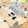 Juego de Ropa de Cama Gruesa de Vellón de Leche de Invierno 2026 Nuevo Estilo Sábana de Franela Coral Fleece con Funda de Edredón Adicional de Vellón Juego de Tres Piezas