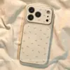 Adequado para capas de celular Apple 18 Pro Max e iPhone 17, apresentando um design de cobertura total, um estilo coreano minimalista e um sofisticado laço de tela cheia