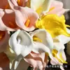Lirios de cala artificiales de PU, flores artificiales para bodas, decoración del hogar, arreglos florales de mesa, venta al por mayor transfronteriza de Amazon