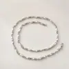 Nuevo Precio Especial Cadena Cubana para Hombre Moderna Color Acero Collar de Acero al Titanio a la Moda Alta Calidad Conservación del Color Cadena Hip-Hop Europea y Americana