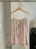 KEKEZOON Camisola de Encaje con Volantes y Cordones Verano Nuevo Dulce Floral Color Sólido Top Versátil 7791