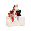 Chaveiro de Pelúcia Original Jinnew com Design de Carpa e Gatinho, Divertido Chaveiro de Pelúcia Puxável, Lindo Acessório de Bolsa, Pequeno Presente