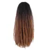 Extensiones de Cabello de Gancho Manual Caterpillar de 18" 26 Raíces Dobladas por la Mitad 52 Raíces Extensiones de Cabello de Gancho Manual Caterpillar Peluca de Fibra Química Caterpillar