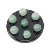 Gema de Cristal Natural Mini Matriz de Siete Estrellas Disco de Siete Estrellas Adornos de Cuentas Redondas Estrella de Siete Hombres Feng Shui Hogar Adornos de Joyería