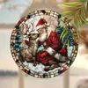 Directamente del fabricante: Discos Decorativos Acrílicos Temáticos de Navidad con Papá Noel, Hombre de Jengibre y su Casa de Jengibre