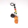 Corrente de Chaveiro Sandália Criativa Sândalo Boa Sorte para Celular de Carro Pingente Decoração de Bolsa Acessórios DIY Caqui Amendoim