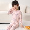 Conjunto de Ropa de Casa de Algodón con Estampado de Dibujos Animados para Niños, Nuevo Conjunto de Ropa Interior Térmica de Otoño e Invierno para Niños y Niñas