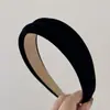 Nova Faixa de Cabeça Colorida Coreana Versão Alargada de Pelúcia para Cabelo Curto com Alta Pressão Craniana para Mulheres Tirarem Fotos ao Sair