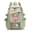 Mochila de mercancía del anime Magical Girl Madoka Magica Kuubi, con Madoka Kaname y Akemi Homura, una mochila escolar estilo 2D para niñas