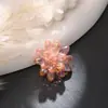 Cuentas de cristal estilo europeo y americano transfronterizo flor loto de agua doble tridimensional accesorios para horquillas de joyería de cuentas pendientes