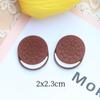 Comida y juego nueva simulación resina postre galleta dona DIY pasador hebilla de zapato pegamento crema mate Accesorios Venta al por mayor