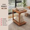 Mesa de Centro Móvil con Tapa Abatible Mini Sofá Mesa Auxiliar Estante de Almacenamiento para Apartamento Pequeño Mesa de Noche para Dormitorio Mesa Pequeña con Ruedas