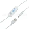 Cable USB A Macho a DC5521 Plus SR con Interruptor de Atenuación de 3 Niveles Adecuado para Luz de Relleno para Transmisión en Vivo