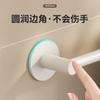 Estante para toallas blanco sin perforaciones para pared de inodoro, baño, estante de almacenamiento de una sola barra, estante de almacenamiento para inodoro