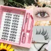 Set de Pestañas Postizas Transfronterizo, Gran Capacidad, Estilo Ligero, Pestañas Postizas Tipo Ojo de Gato, Fotogénico, Dinámico, Natural, Maquillaje Realista