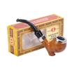 Pipa de Baquelita Changfeng Portátil para Hombre Bolsa para Cigarrillos Pipa para Filtro de Tabaco Picado Pipa Creativa de una Sola Pata Inserto Militar Boquilla Curva para Cigarrillos