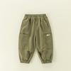 Calça Infantil Primavera Meninos Estilo Coreano Calça Longa Meninas Calça Casual Versátil Calça Jogger Roupa de Primavera Crianças Maiores Calça Cargo Primavera