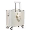 Maleta Trolley Transfronteriza Maleta de 20 pulgadas Portavasos Duradera Rueda Universal Silenciosa Maleta de Mano para Estudiantes Universitarios