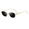 Gafas de Sol Cat-Eye de Marco Pequeño de Moda, Gafas de Sol de Alta Gama con Marco Negro Liso de Estilo Coreano a la Moda, Gafas Anti-UV para Conducir