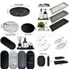 Bandeja de Armazenamento de Silicone Banheiro Cozinha Sala de Estar Decoração de Banheiro Prato Penteadeira Chave Cosméticos Joias Armazenamento