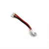 Fio Terminal Xh-3P Passo 2,54mm Macho para Fêmea Carcaça Plástica Branca Fio Eletrônico Preto/Vermelho