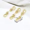 Cierre de anzuelo de pesca chapado en oro de 18 quilates con incrustaciones de diamantes, conector de cierre, cierre final para pulsera y collar, accesorios de joyería DIY