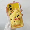 Adecuado para Oppoa96 Muñeco de Peluche Trasero Funda para Teléfono Móvil Transfronteriza A3Pro A57 Lote Oso de Fresa A17 Cuerda de Diamante
