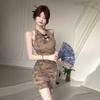 Vestido Cheongsam vintage mejorado sin mangas con cuello colgante, nuevo estilo chino, estilo nacional, sexy, ajustado, falda tubo adelgazante de verano