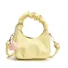 Bolso de Hombro Plisado Estilo Occidental para Niños y Niñas, Mini Bolso Cruzado de Flor Dulce para Bebés, Nuevo Bolso de Nube para Niños de Exportación