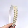 Diadema de Perlas y Cristales de Moda Europea y Americana, Diadema de Cristal de una Sola Fila para Celebridades de Internet, Accesorio para el Cabello Simple y Elegante