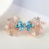 Grampo de Cabelo Flor de Diamante de Cristal Estilo Coreano Presilha Pequena de Mola Acessório de Cabelo para Rabo de Cavalo Estilo Coreano