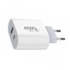 Cargador rápido PD de nitruro de galio de 45 W para teléfono móvil IP16, adaptador PD dual de 45 W.