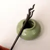 Mercadorias genuínas Pente de ébano pente de alto padrão diy estilo antigo acessórios de cabelo com balanço passo Pente de madeira novo estilo chinês adorno de cabeça feminino