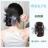 Adereço de Cabelo de Pena de Galinha para Mulheres, Novo Estilo Prendedor de Cabelo Coque, Coque Baixo, Formato de Botão de Flor, Coleção de Adereços de Cabelo Fofos para a Parte de Trás da Cabeça