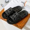 Zapatillas de baño con agujeros que gotean, zapatillas de baño de verano para mujer, desodorantes de secado rápido, zapatillas elásticas suaves, zapatillas de hotel para hombre, venta al por mayor