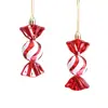 Nuevos Productos Transfronterizos: Bastones de Caramelo Navideños, Caramelo Decorativo Pintado Galvanizado, Adornos para Árbol de Navidad