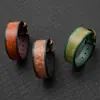 Pulsera de Cuero de Vaca Nueva Retro Europea y Americana Personalizada de Moda Pulsera Simple de Cuero Genuino para Hombre Joyería Transfronteriza