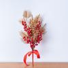 Flor de Año Nuevo transfronteriza, acebo norteamericano, flor artificial de viento, decoración del hogar, boda, venta al por mayor, CF01111A