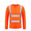 Camiseta Reflectante de Manga Corta de Verano Ropa de Trabajo para Hombre Ropa de Protección Laboral para Obra Transpirable Cuello Redondo Ropa de Advertencia de Alta Visibilidad