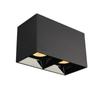 Downlight LED transfronterizo de montaje superficial sin agujeros fuente de luz no principal cuadrado de doble cabezal COB pasillo pasillo techo foco