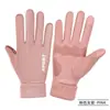Guantes de gamuza para hombre y mujer, guantes deportivos de terciopelo engrosado para pantalla táctil, guantes cálidos para montar al aire libre