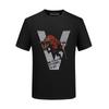 Playera de manga corta para hombre con pedrería caliente Año del Buey Este año Ropa nueva de verano para hombre Camiseta básica Top Ropa interior Ropa de otoño