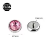 Pernos para Piel Planos F136 de Titanio 5A Europeos y Americanos, Accesorios de Cabeza de Clavo Incrustada, Pernos para Injertos de Piel, Joyería para Piercings con Rosca de 0.9/1.2