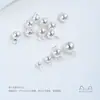 Cobre Chapado en Oro de 18 Quilates Plata Brillante Redonda Perla Colgante Hecho a Mano DIY Collar Pendiente Encanto Perla Accesorio