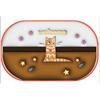 Alfombrilla de Baño de Tierra de Diatomeas Secado Rápido Estereoscópica 3D Absorbente Antideslizante Felpudo para Puerta de Inodoro Dibujos Animados