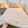 Colchón de Terciopelo de Leche Engrosado para Clase Transfronteriza en Vivo Cubierta de Cama Tatami Doméstica Colchón Plegable Individual para Siesta en Dormitorio